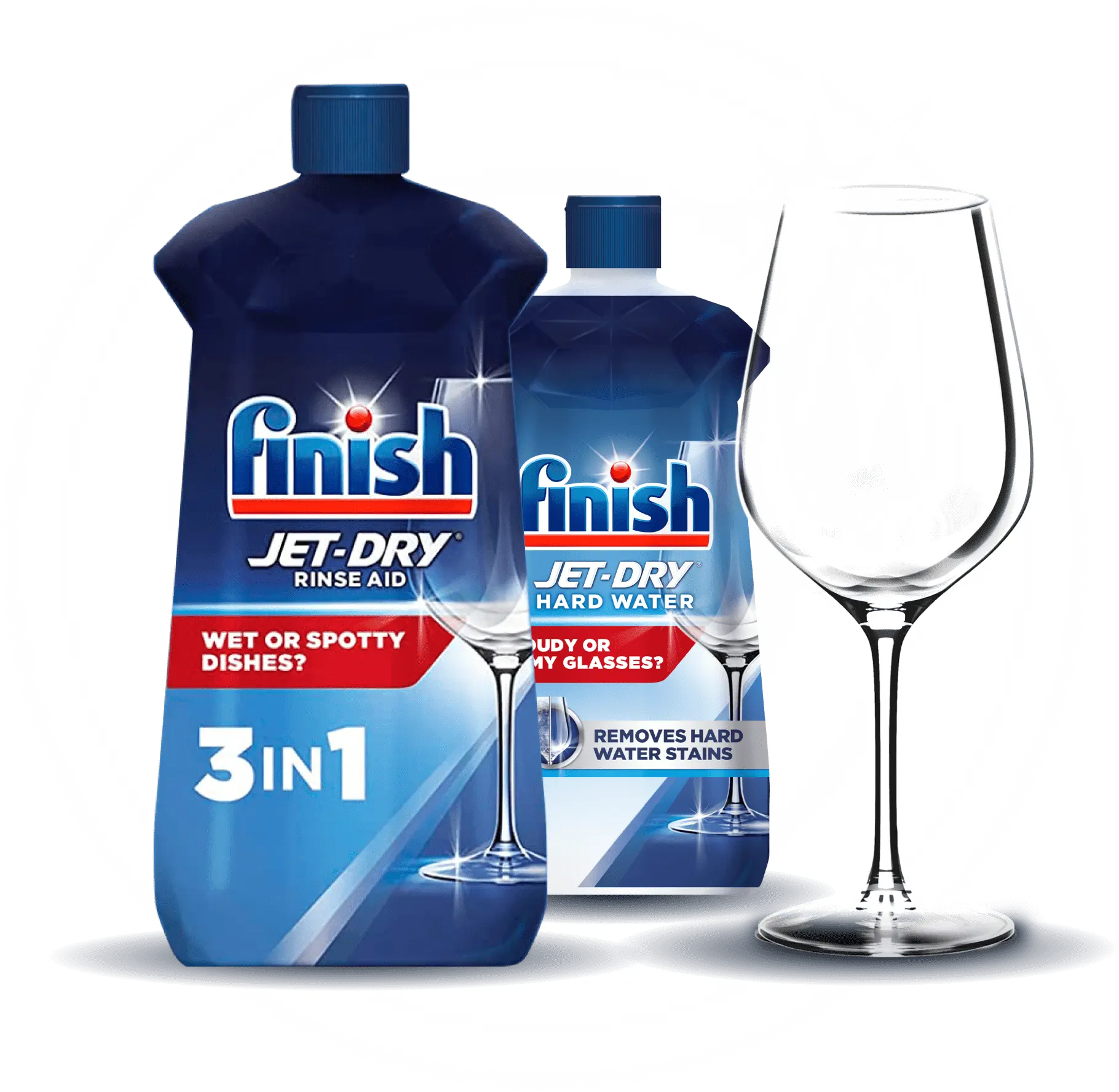 Finish Jet-Dry 3in1 is a rinse aid that solves three problems at once - it  rinses, dries, and shines what detergent alone can't! #finish…