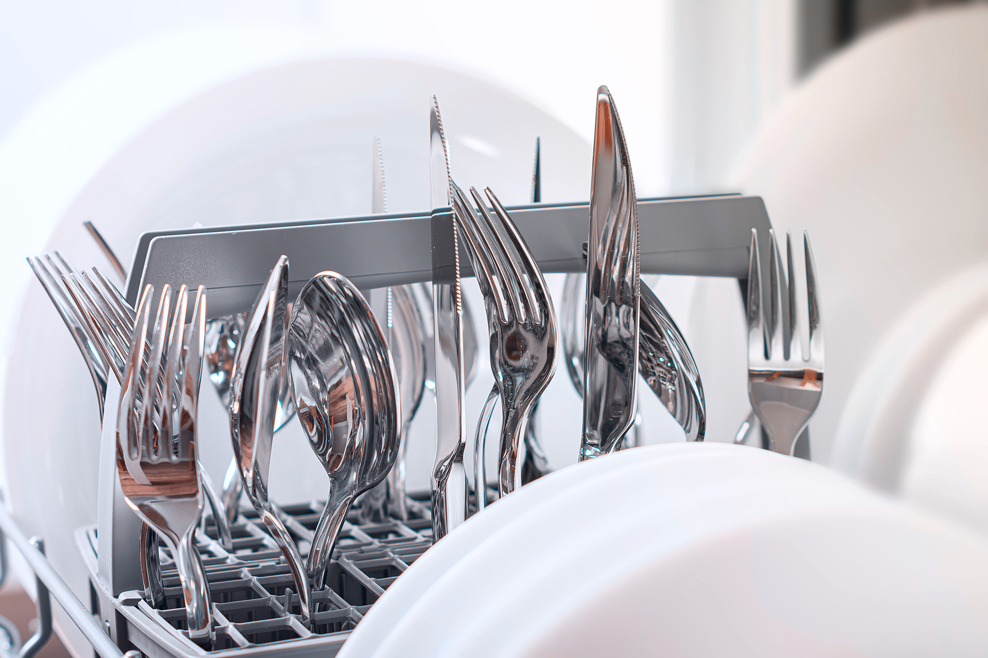ELECTROLUX Genuine Dishwasher Grey Cutlery Basket 8 Compartment C00094297 